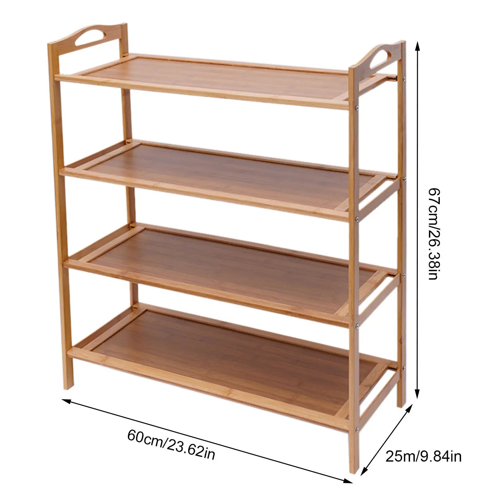 4 Tier New Durable Bamboo Shelf