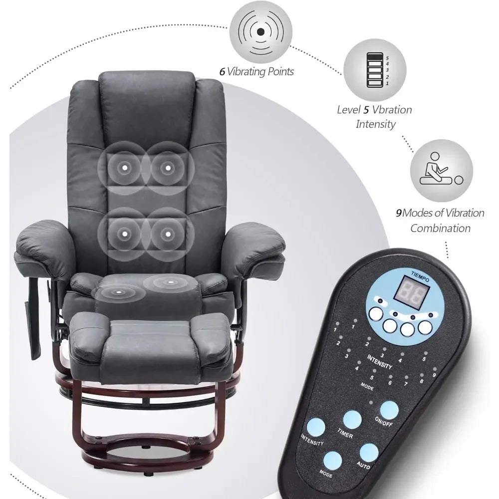 Recliner with Ottoman Accent Reclining Chair