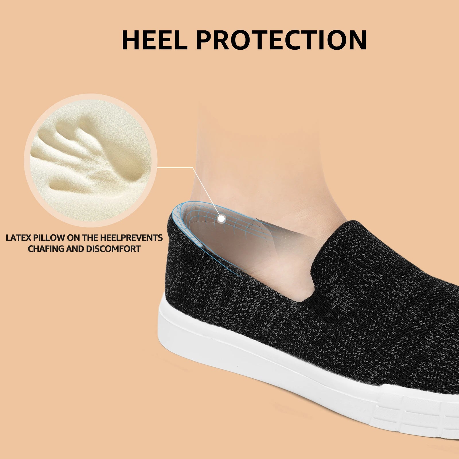 Women Breathable Loafers Comfortable Knit Casual Shoes