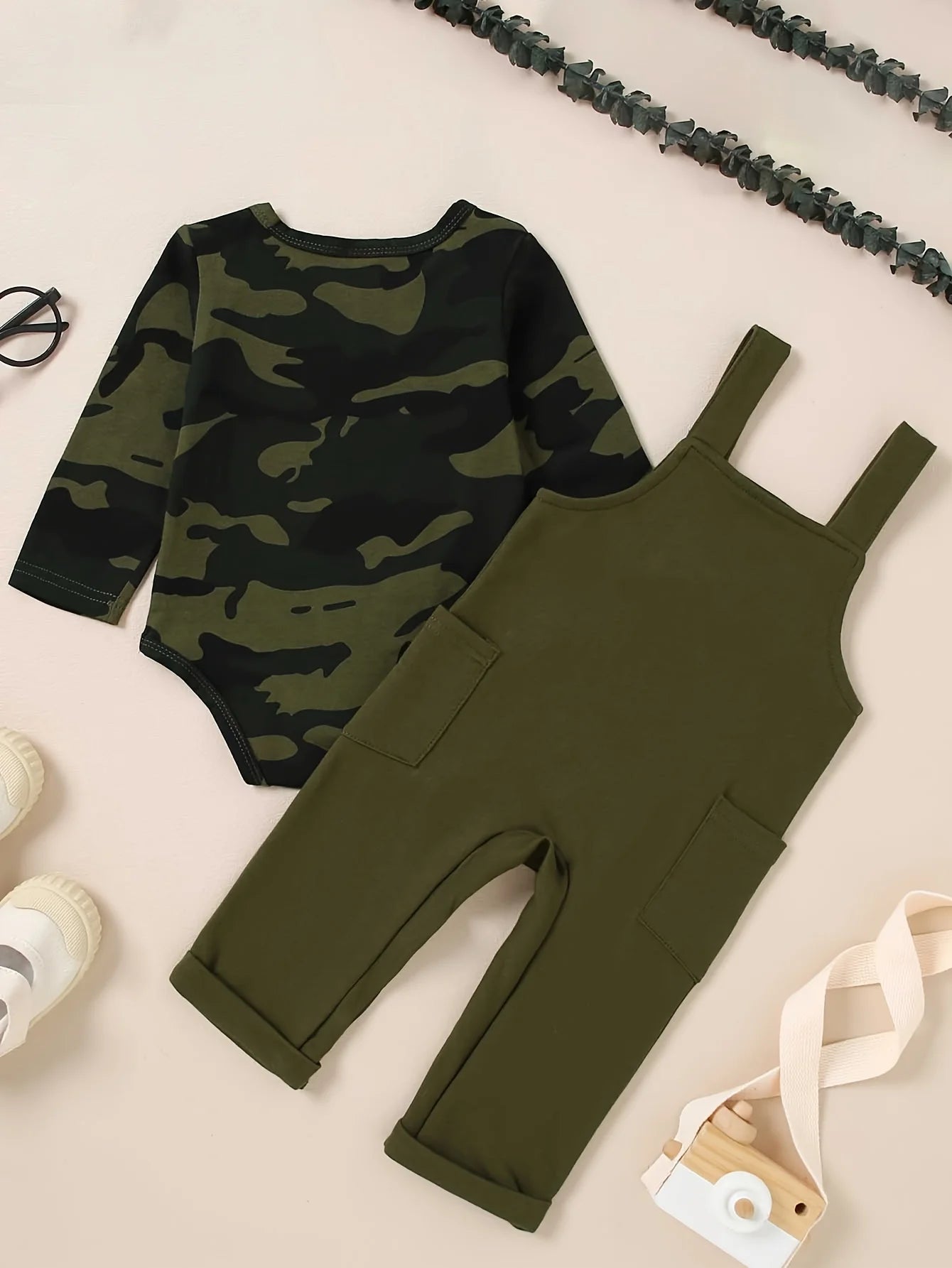 Baby Boy camouflage long-sleeved Set
