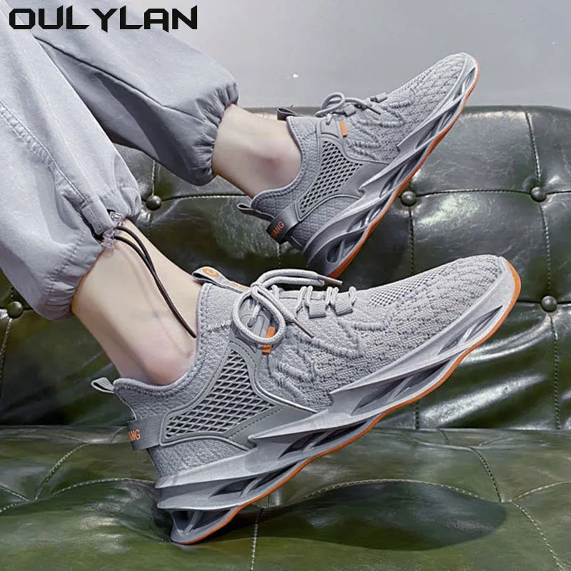 Men's Shoes Flying Weaving Beathable Mesh Cloth Shoes