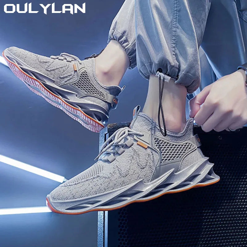 Men's Shoes Flying Weaving Beathable Mesh Cloth Shoes