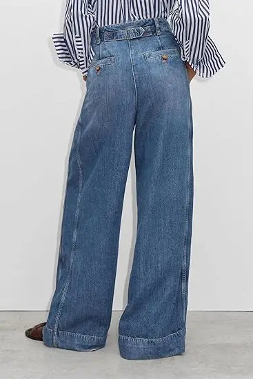 Women's Denim Pants High Waist Wide Leg Jeans