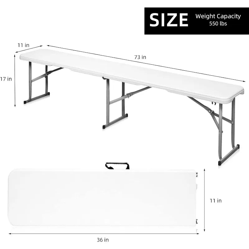 Folding Bench table 6 Foot