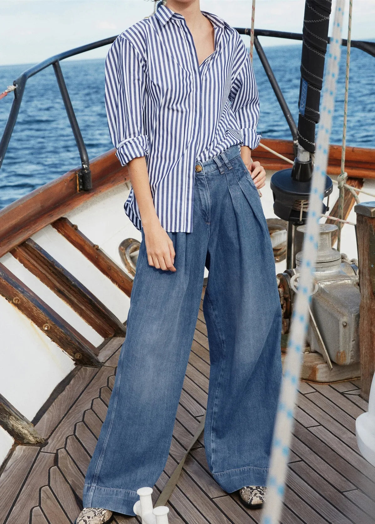 Women's Denim Pants High Waist Wide Leg Jeans