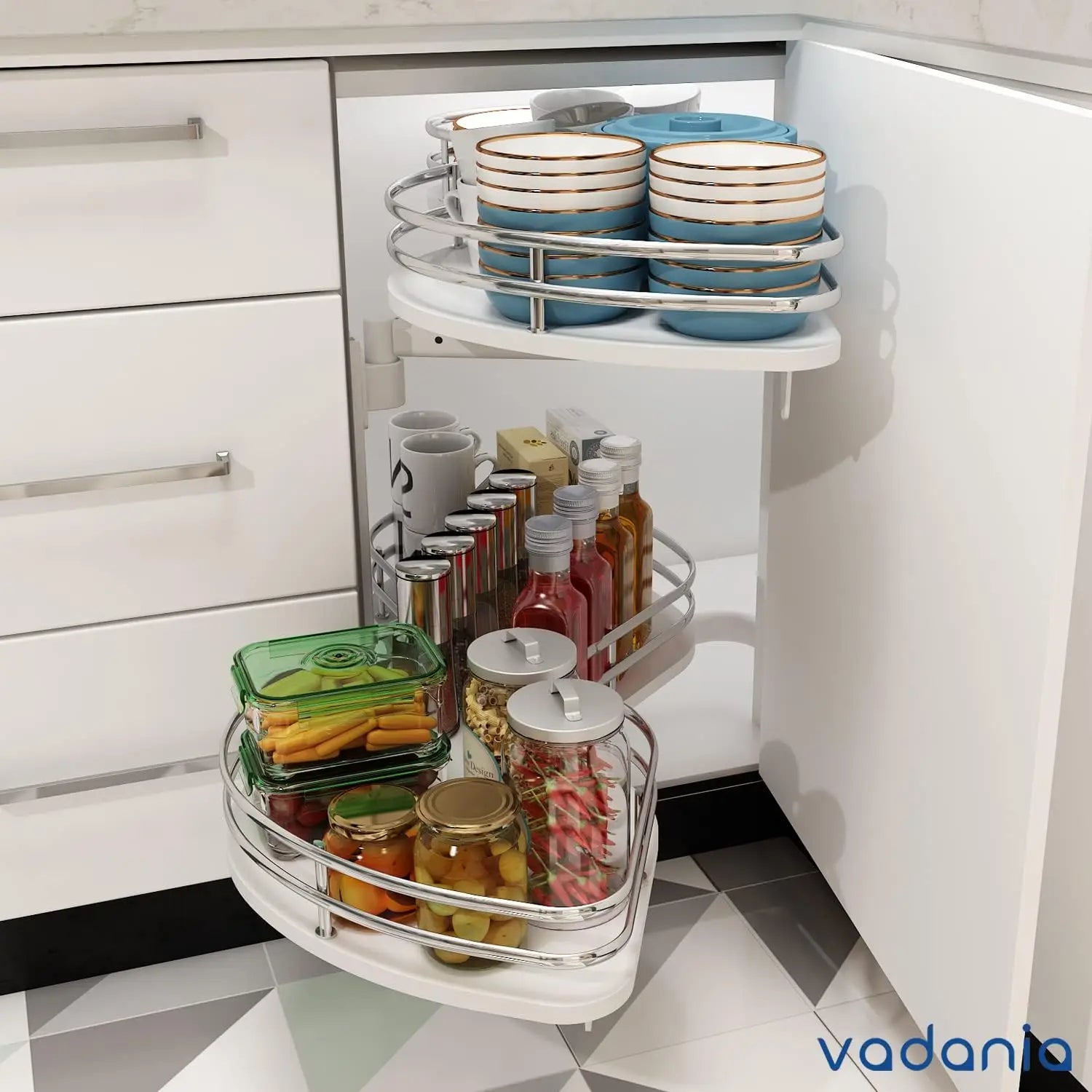 Left Swing Pull Out Organizer