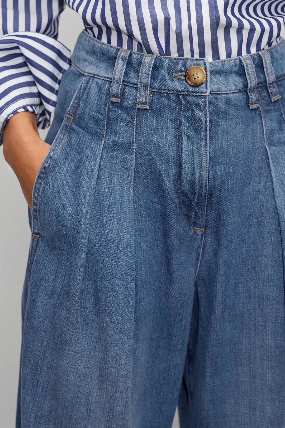 Women's Denim Pants High Waist Wide Leg Jeans