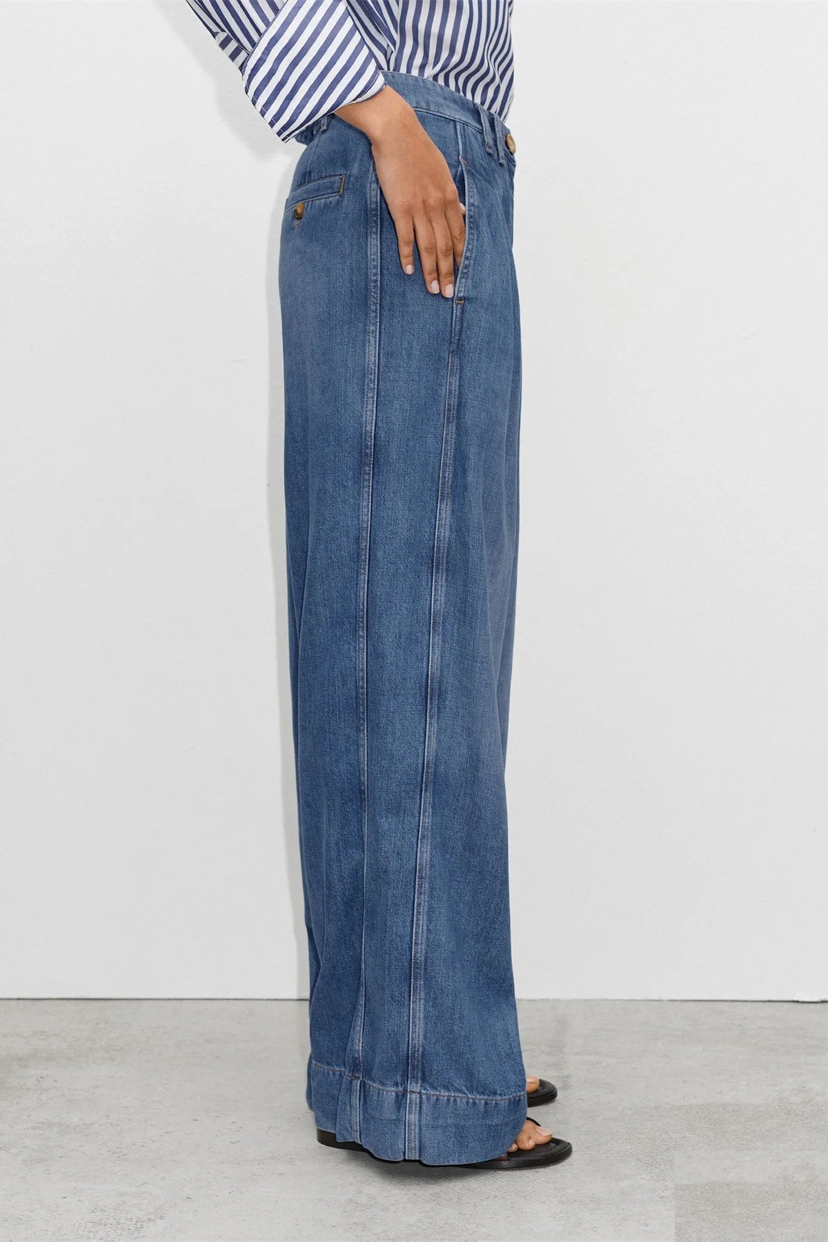 Women's Denim Pants High Waist Wide Leg Jeans