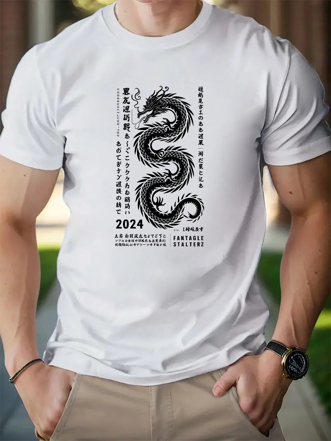 Cotton short-sleeved T-shirt American fashion