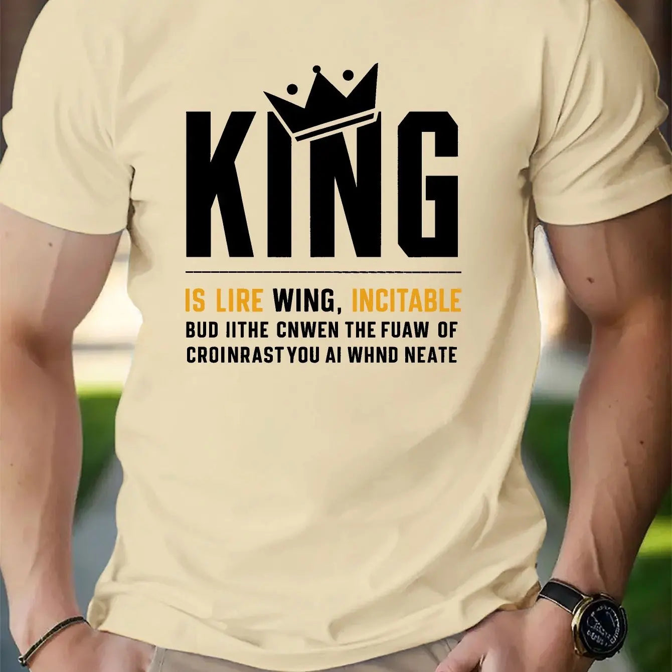 Cotton short-sleeved T-shirt American fashion