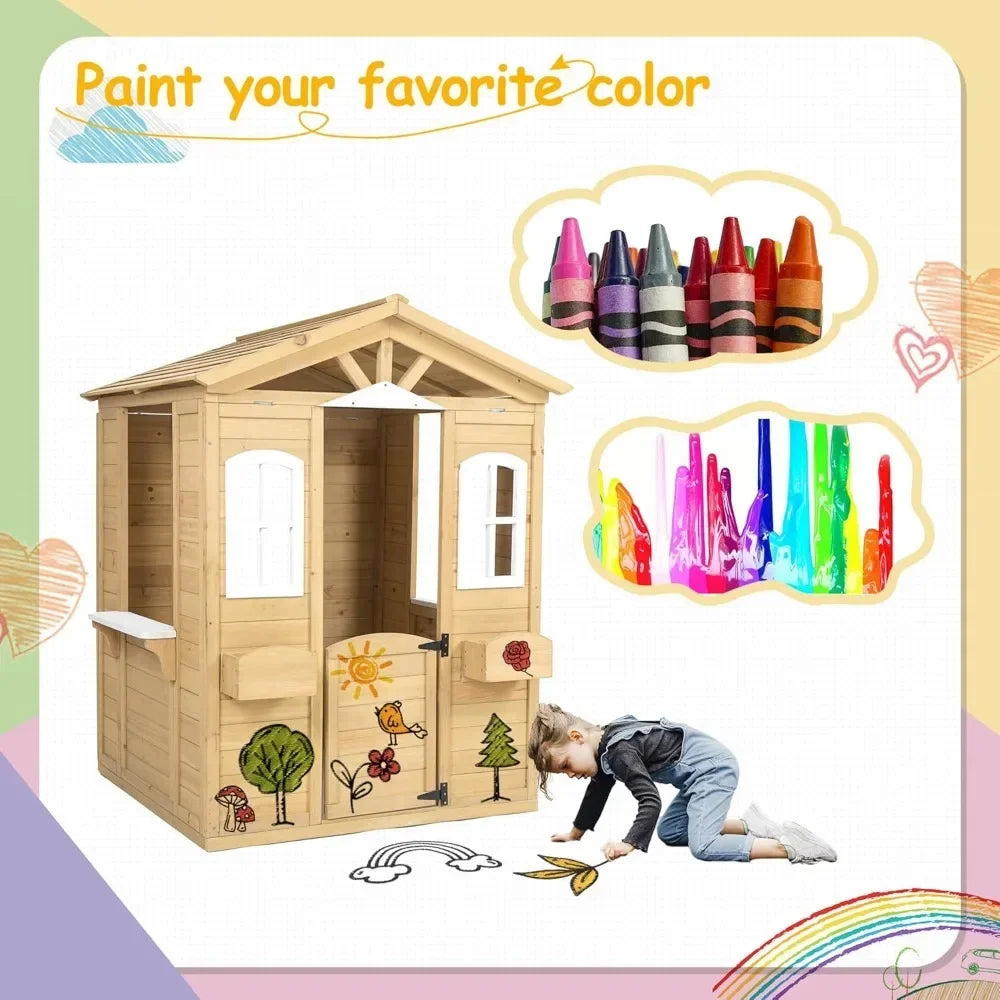 Playhouses, Outdoor Playhouse for Age 3-6 Years
