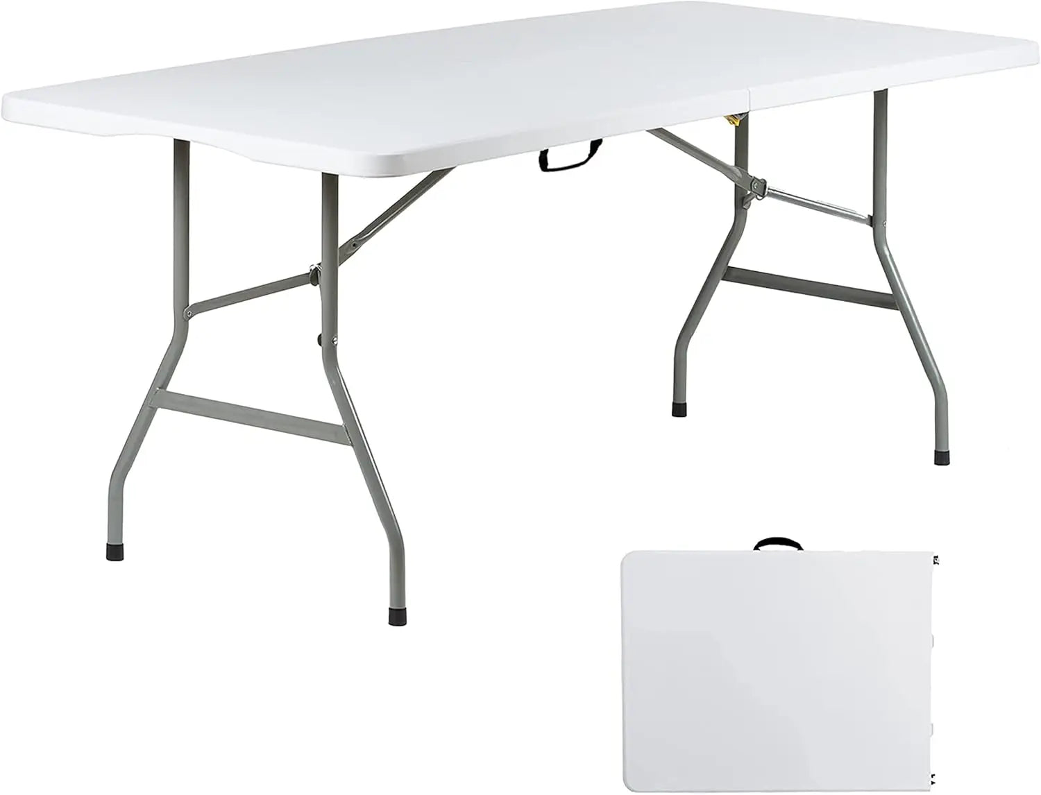 8 Foot Folding Table Portable Plastic Picnic Table