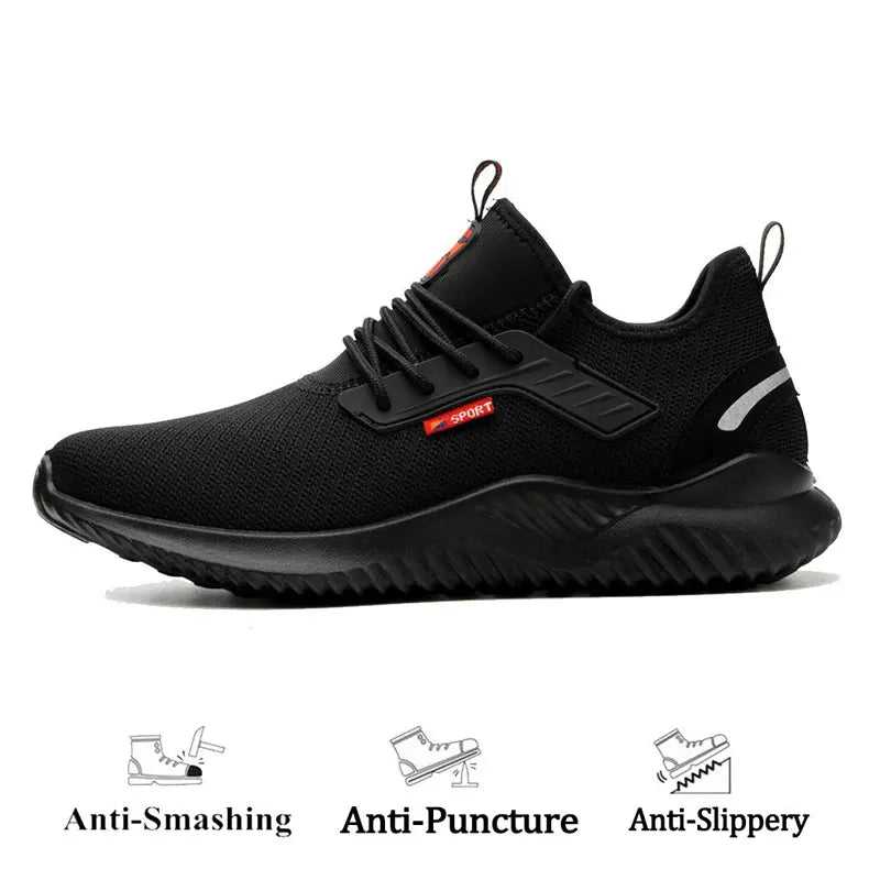 Safety Anti-Smashing Shoes Steel Toe Work Shoes