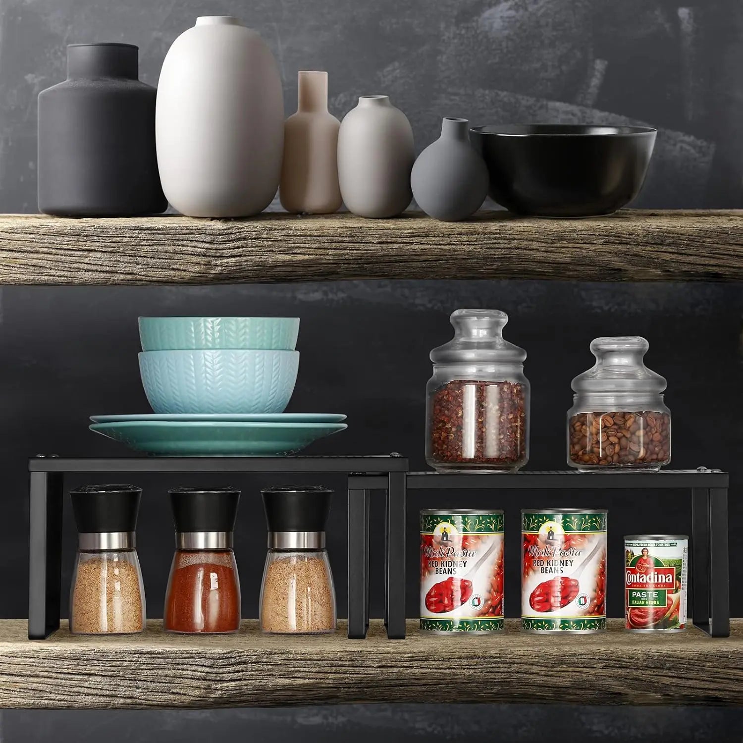 Kitchen cabinet rack storage rack, 4-piece set