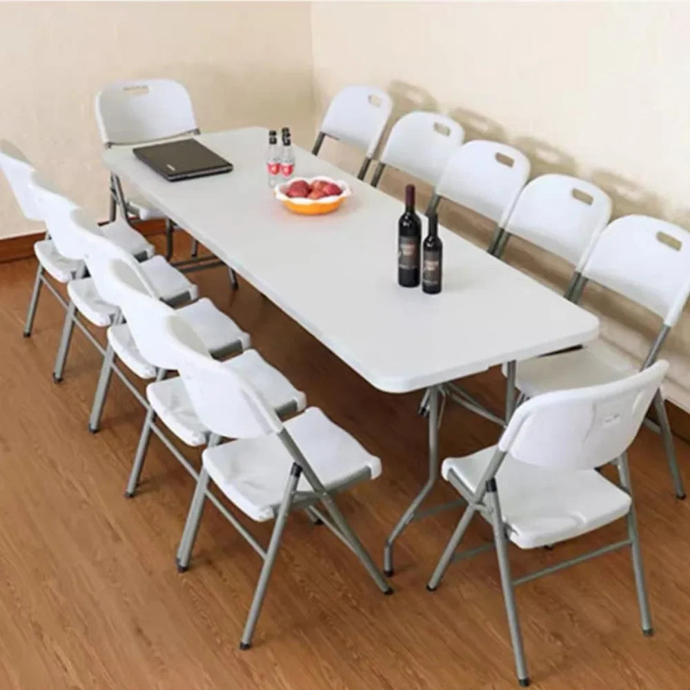 8 Foot Folding Table Portable Plastic Picnic Table