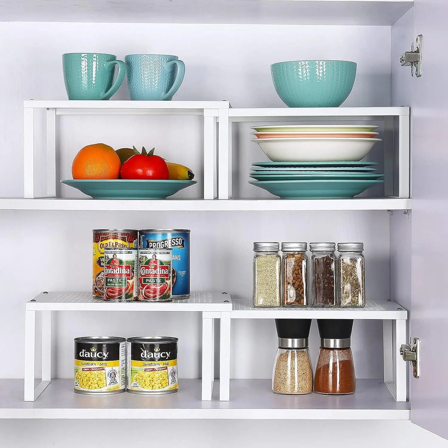 Kitchen cabinet rack storage rack, 4-piece set