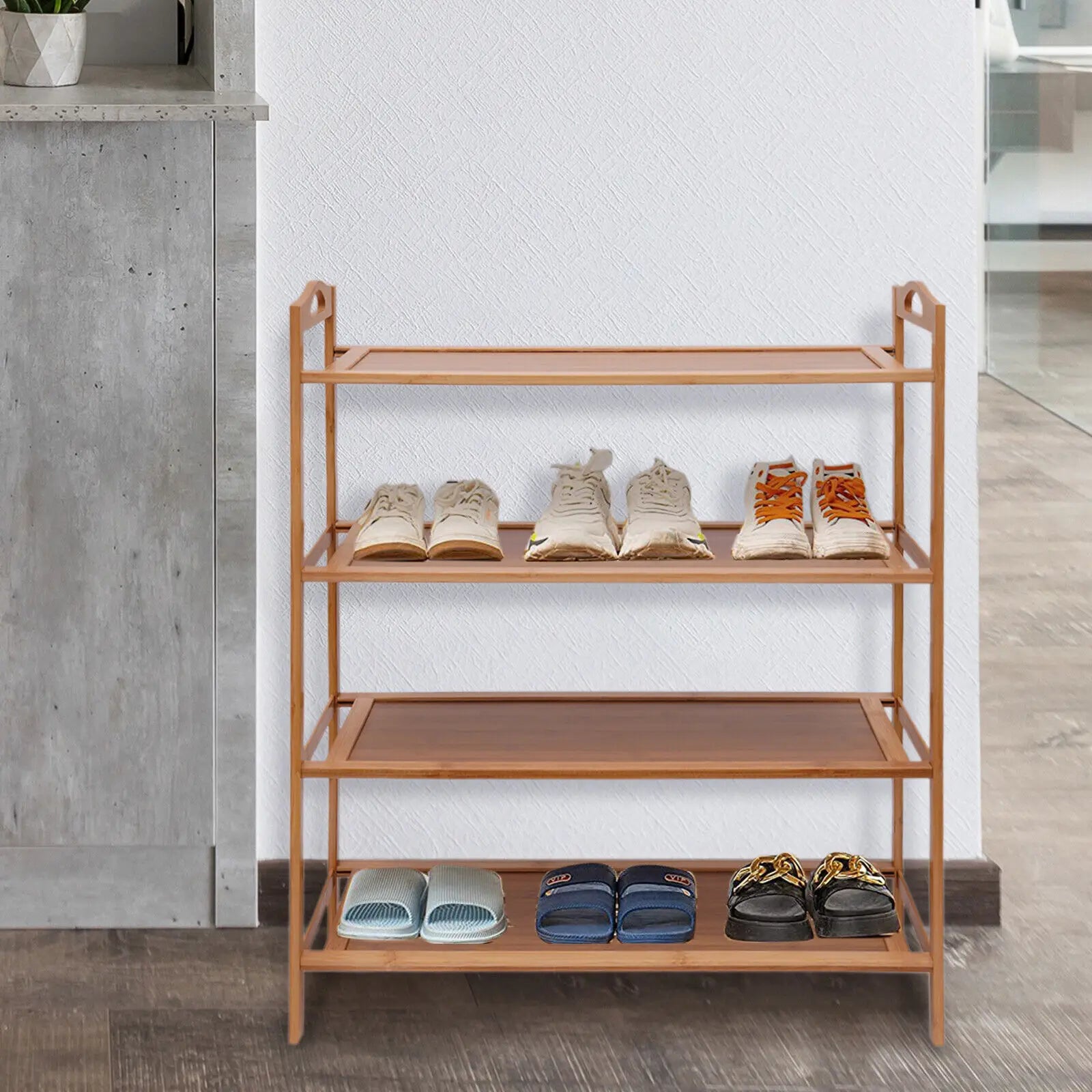4 Tier New Durable Bamboo Shelf