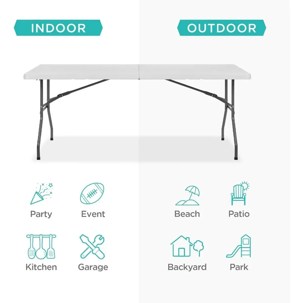 6ft Plastic Folding Table