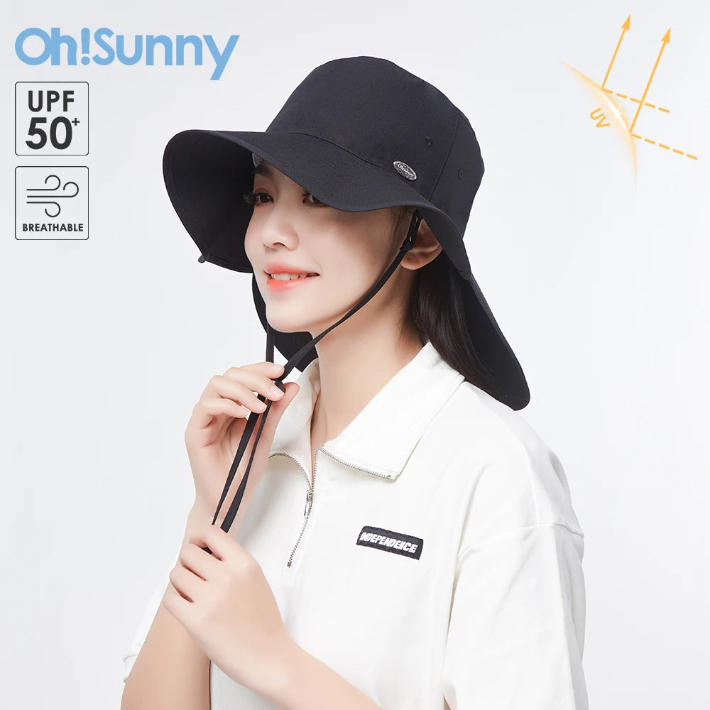 OhSunny Bucket Hat with Double Brim