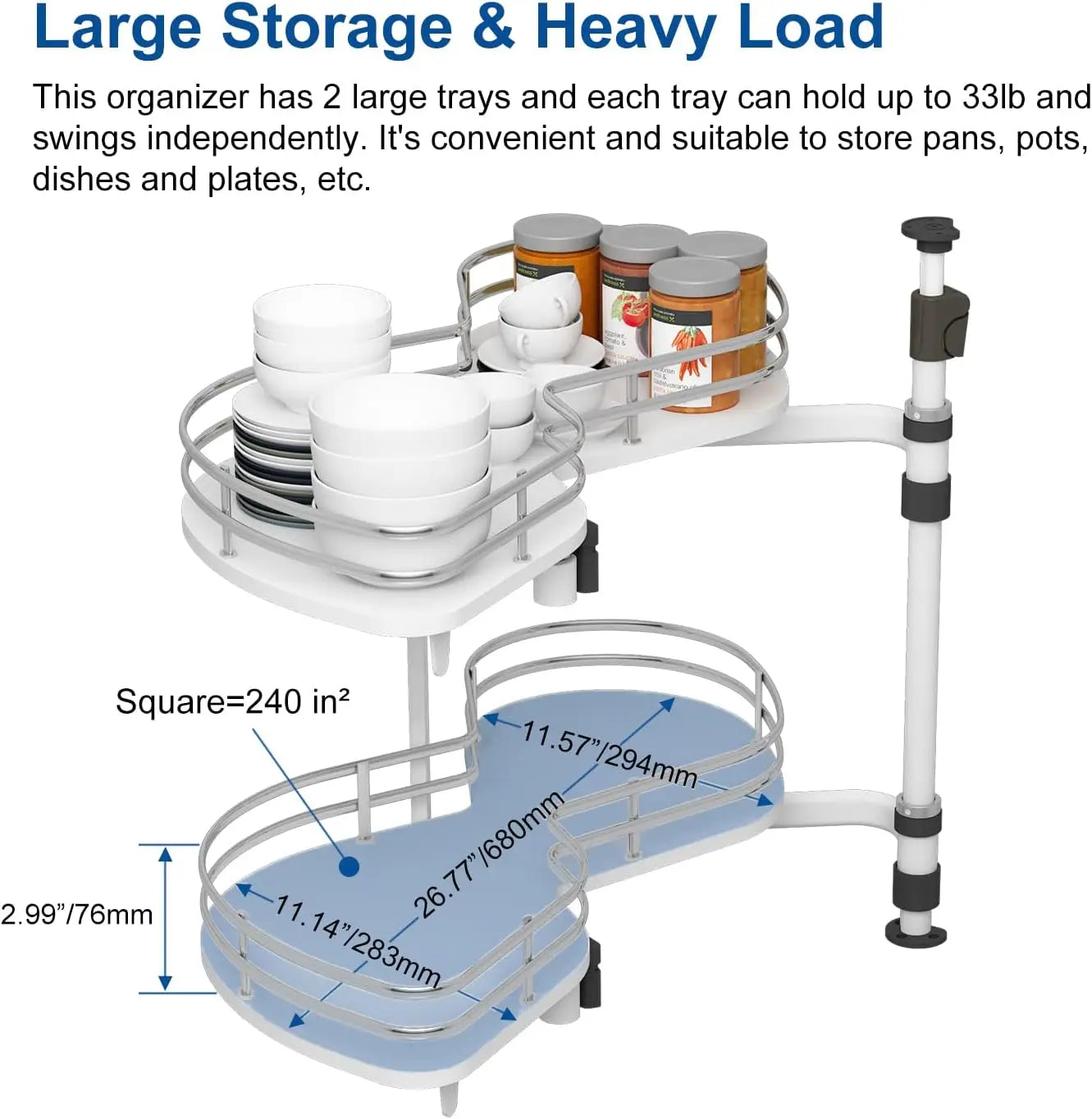 Left Swing Pull Out Organizer