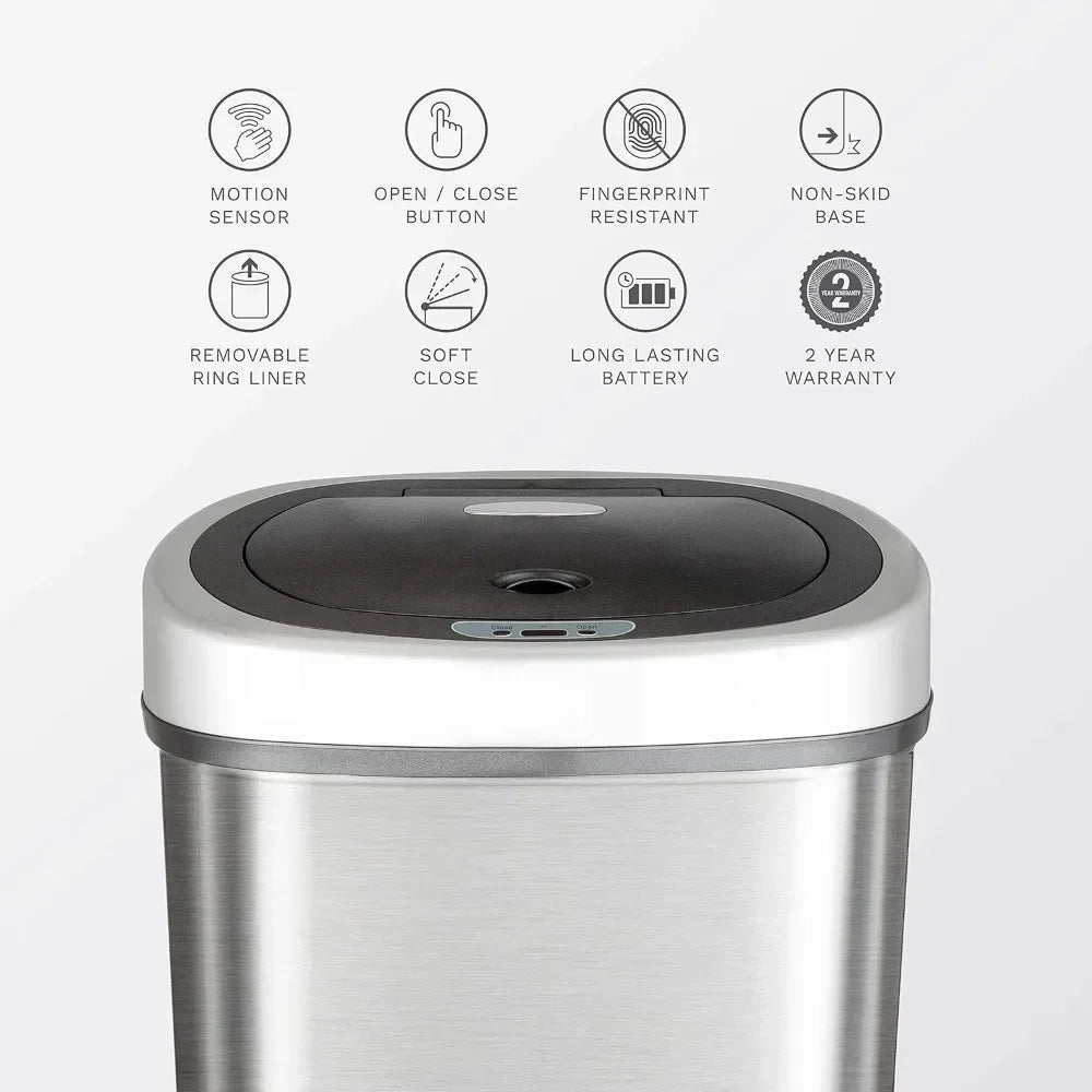 Automatic Touchless Infrared Motion Sensor Trash Can