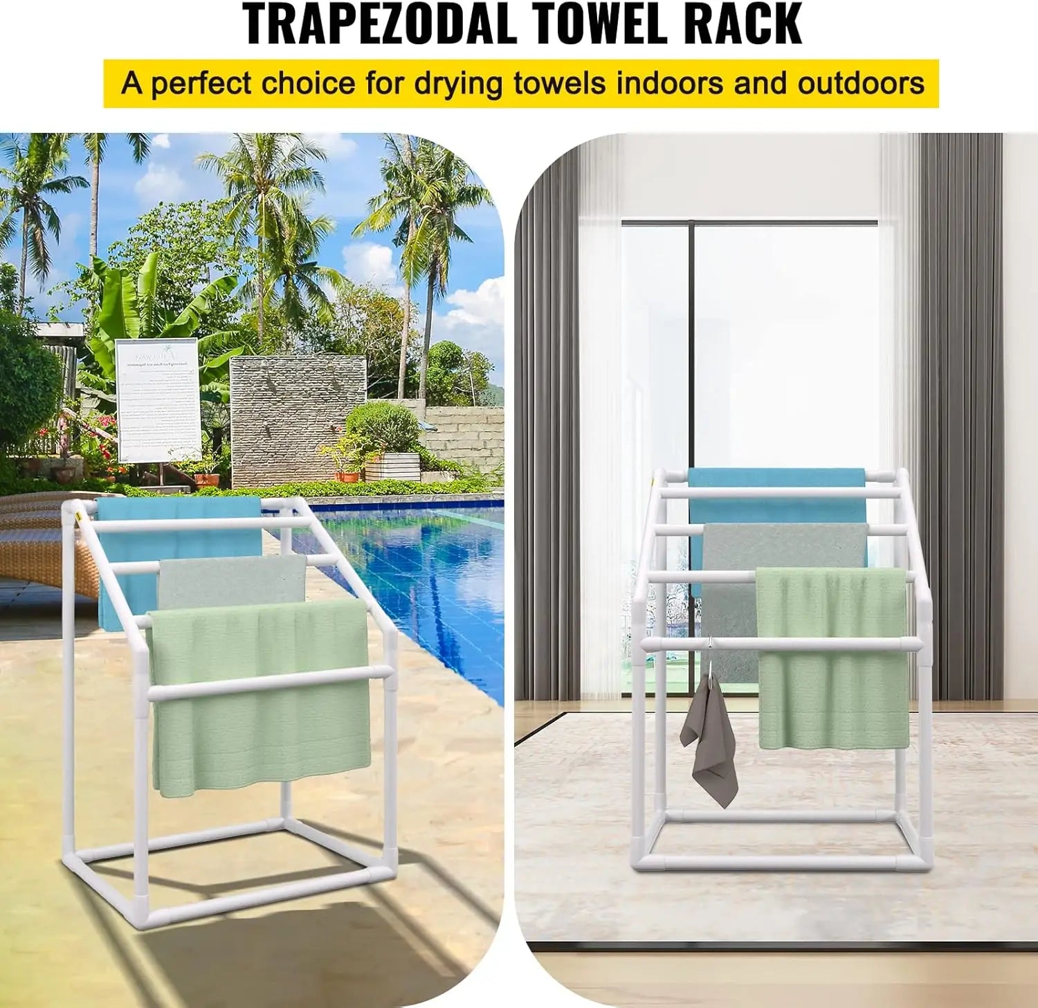 Outdoor PVC Trapedozal Poolside Storage Organizer
