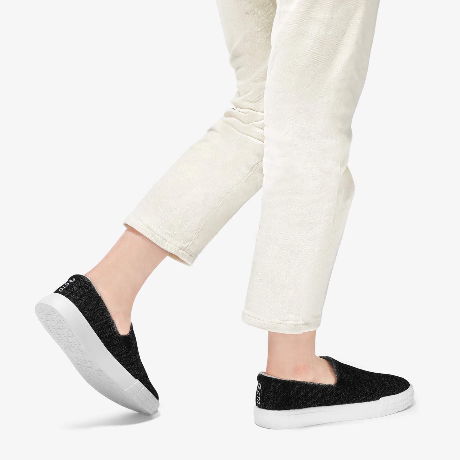 Women Breathable Loafers Comfortable Knit Casual Shoes