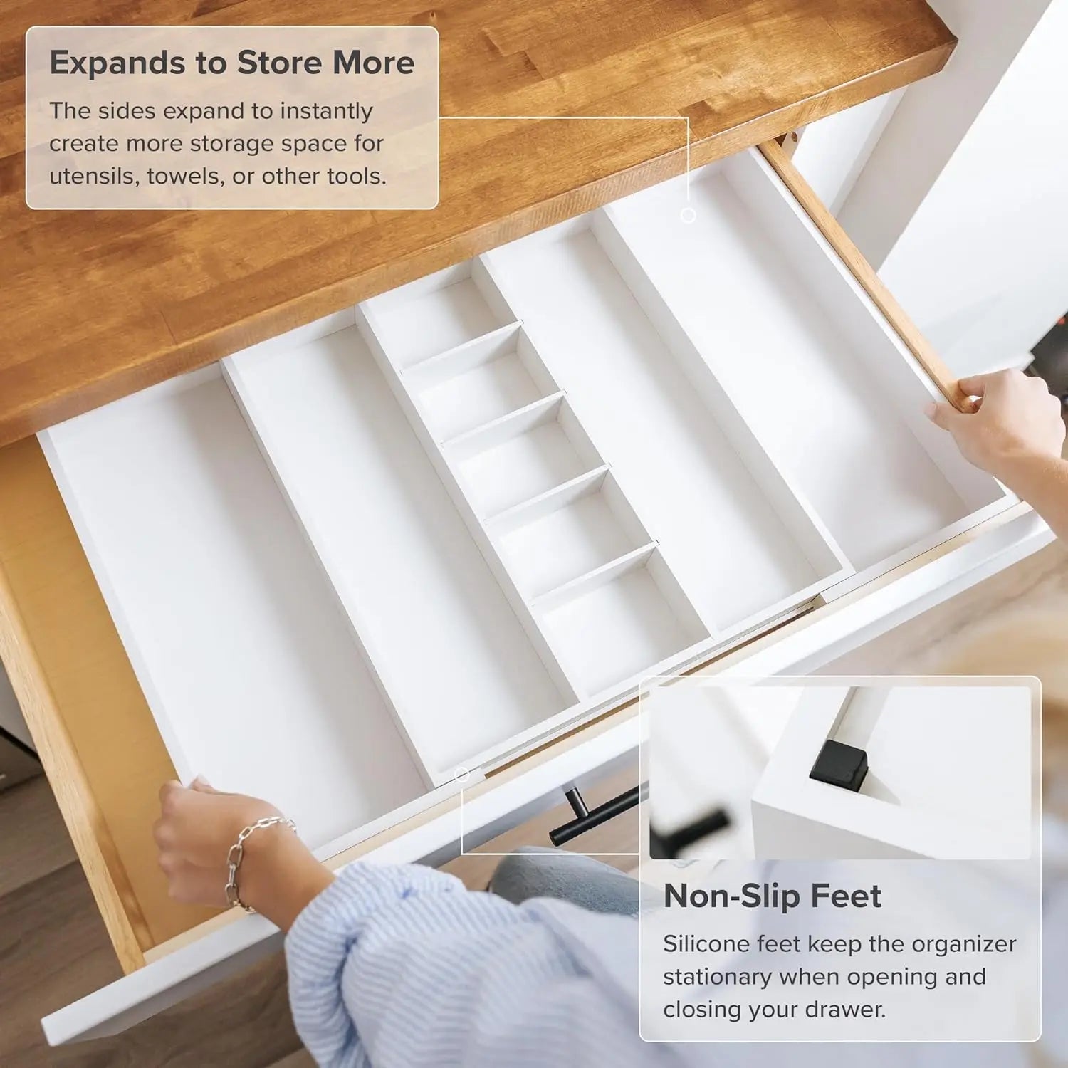 Adjustable Kitchen Drawer Organizer