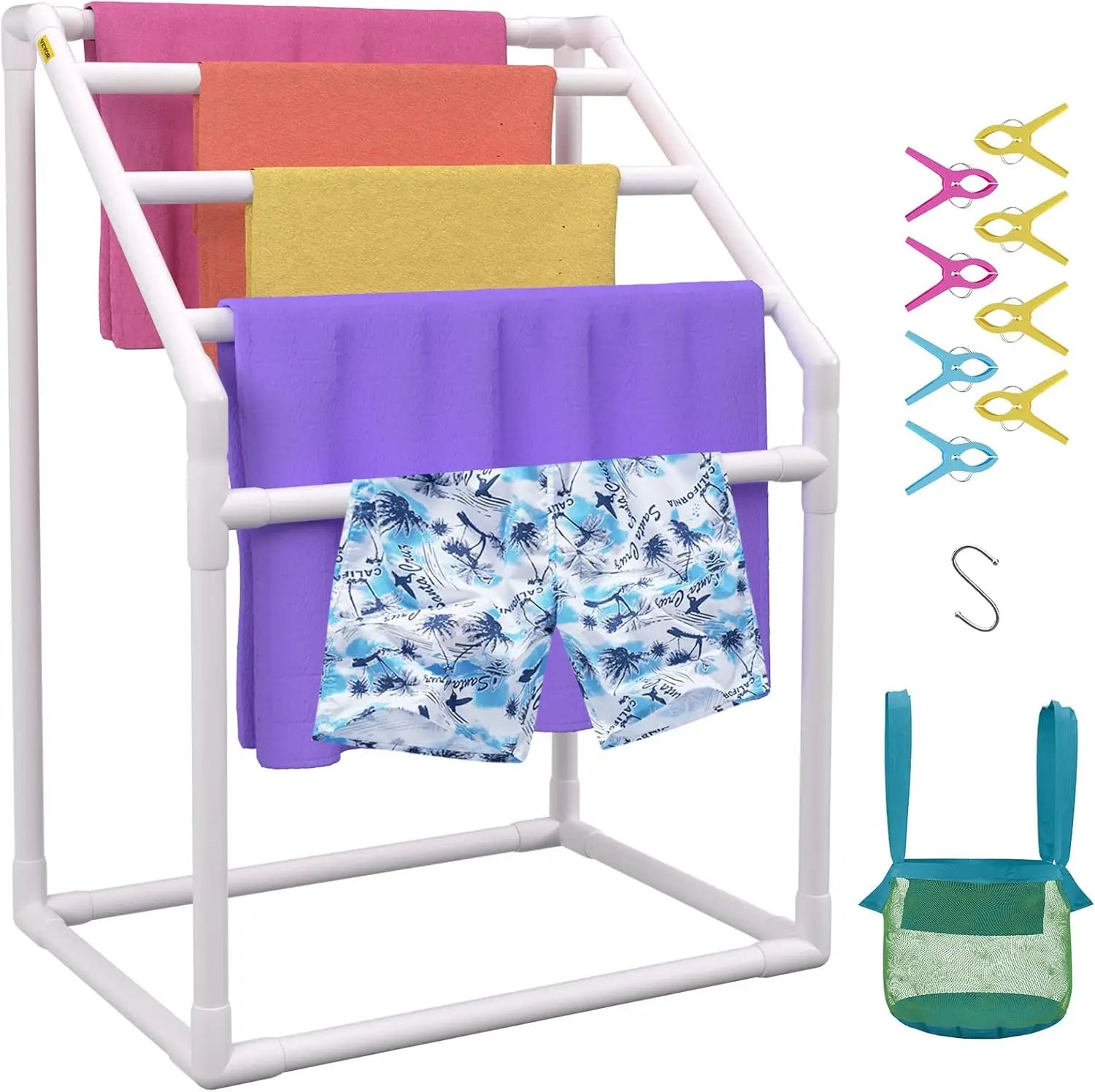 Outdoor PVC Trapedozal Poolside Storage Organizer