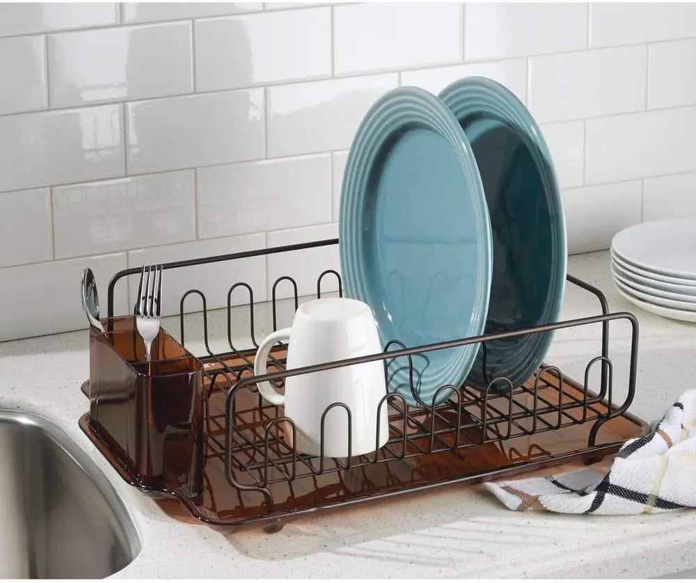 Dish Drainer Plastic Tray Kitchen Drying Rack