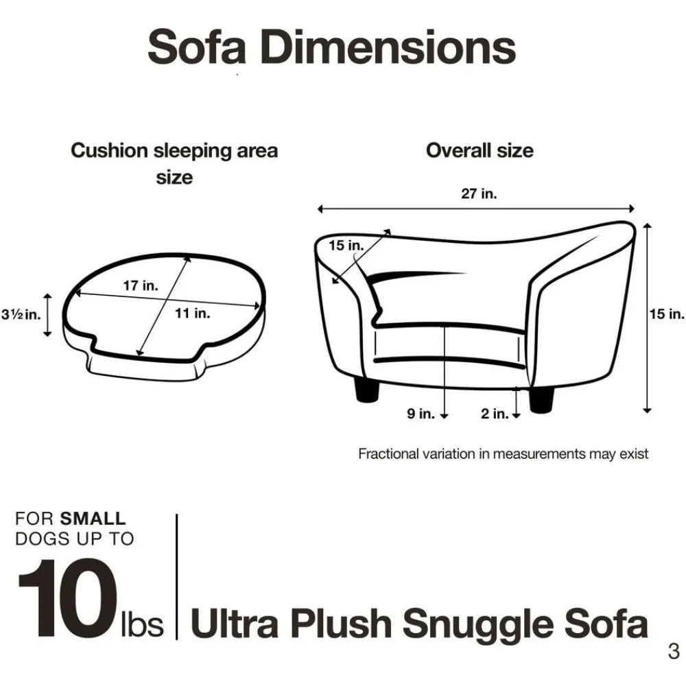 Enchanted Home Pet Snuggle Pet Sofa Bed