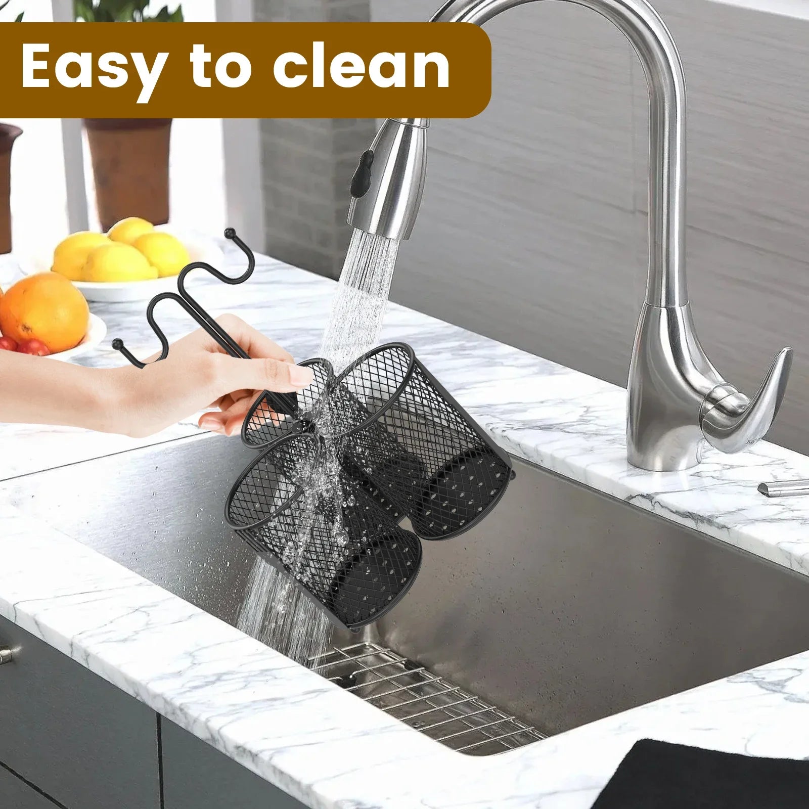 Cutlery Storage Holder Kitchen Countertop Flatware Organizer