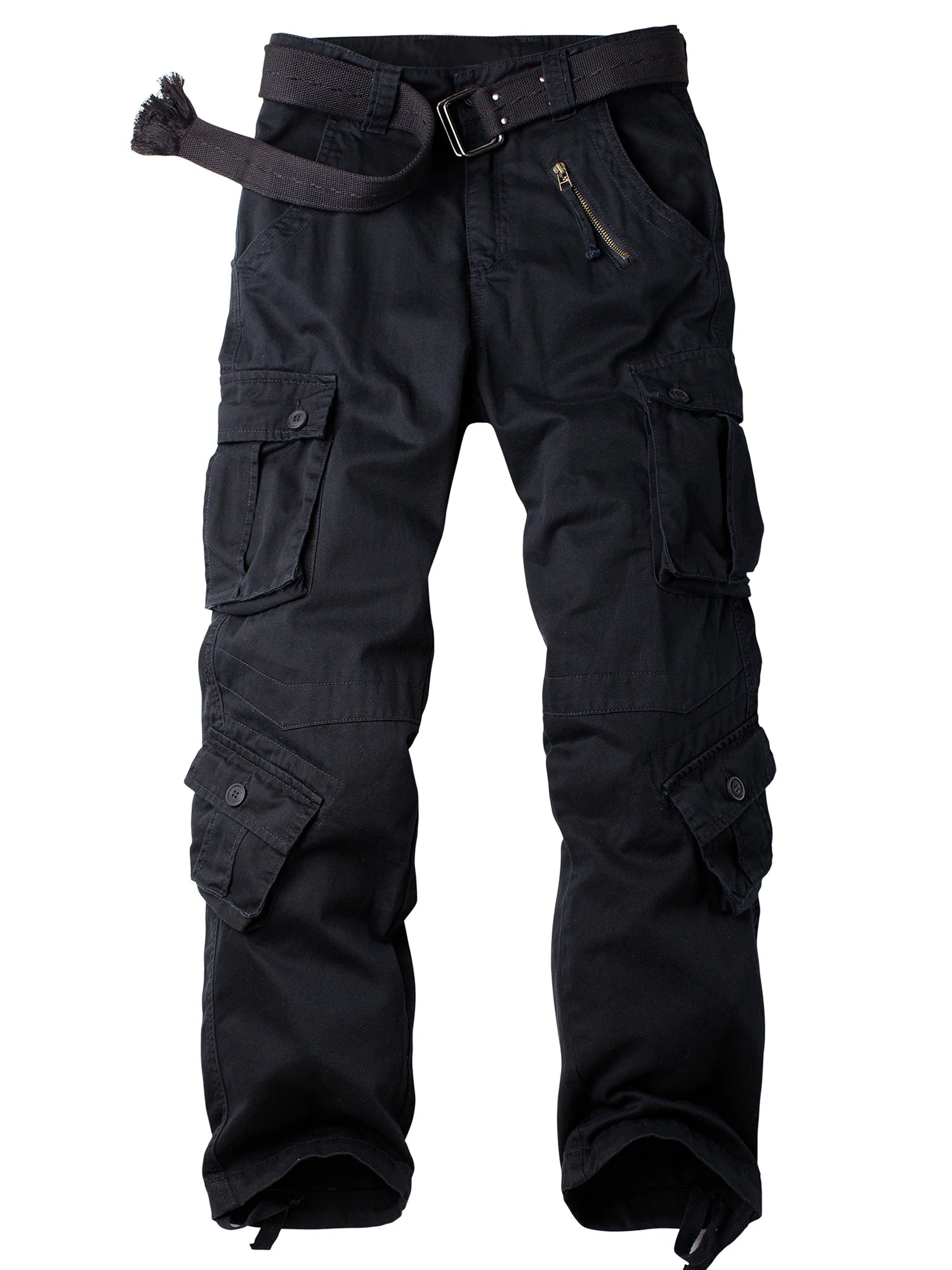 AKARMY Men's Comfortable Cotton Work Pants Multi Pocket