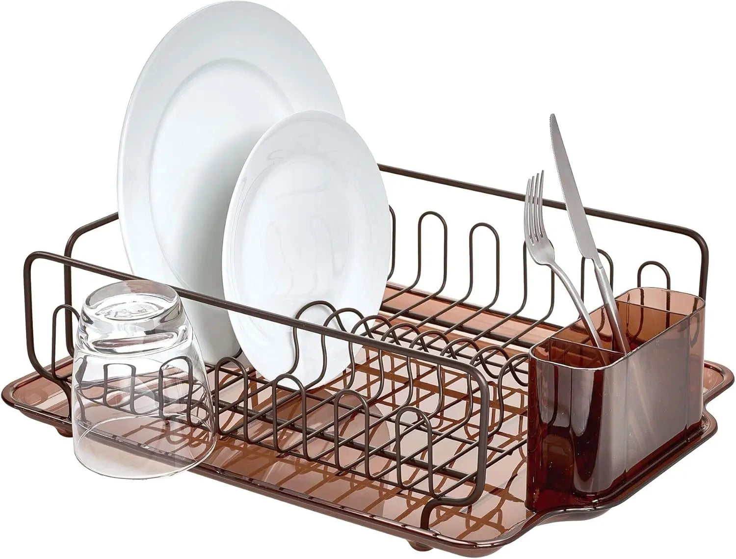 Dish Drainer Plastic Tray Kitchen Drying Rack