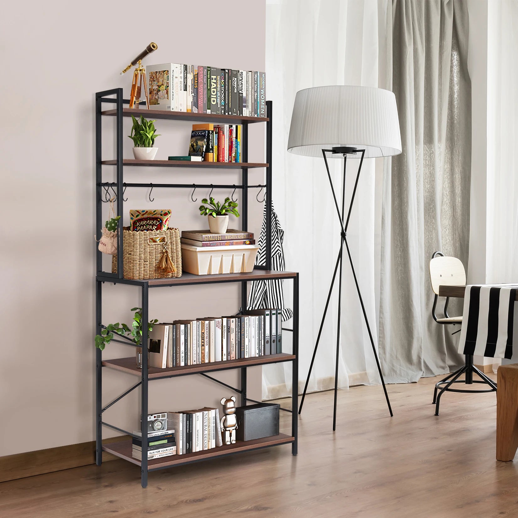 Kitchen Bakers Rack Industrial 5-Tier Microwave Oven Stand
