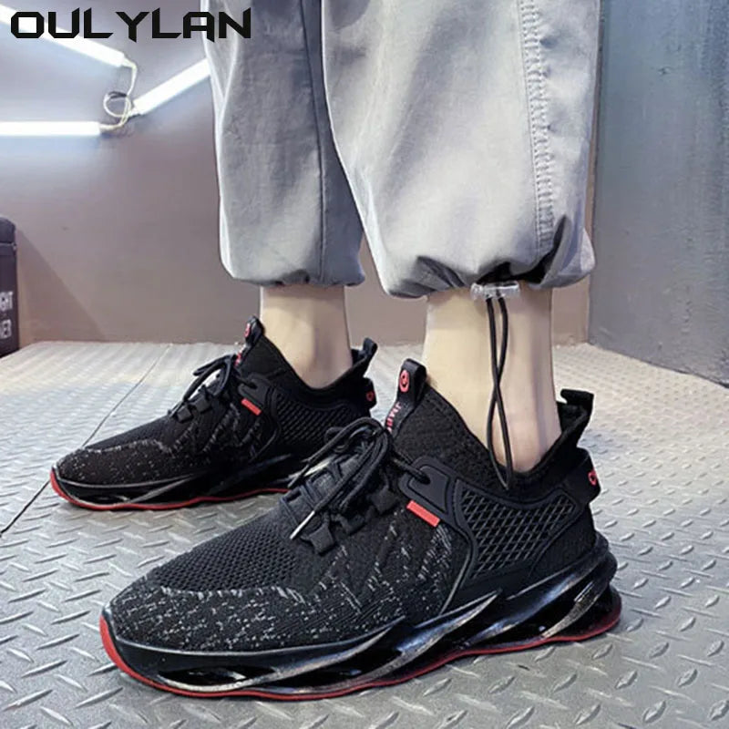Men's Shoes Flying Weaving Beathable Mesh Cloth Shoes