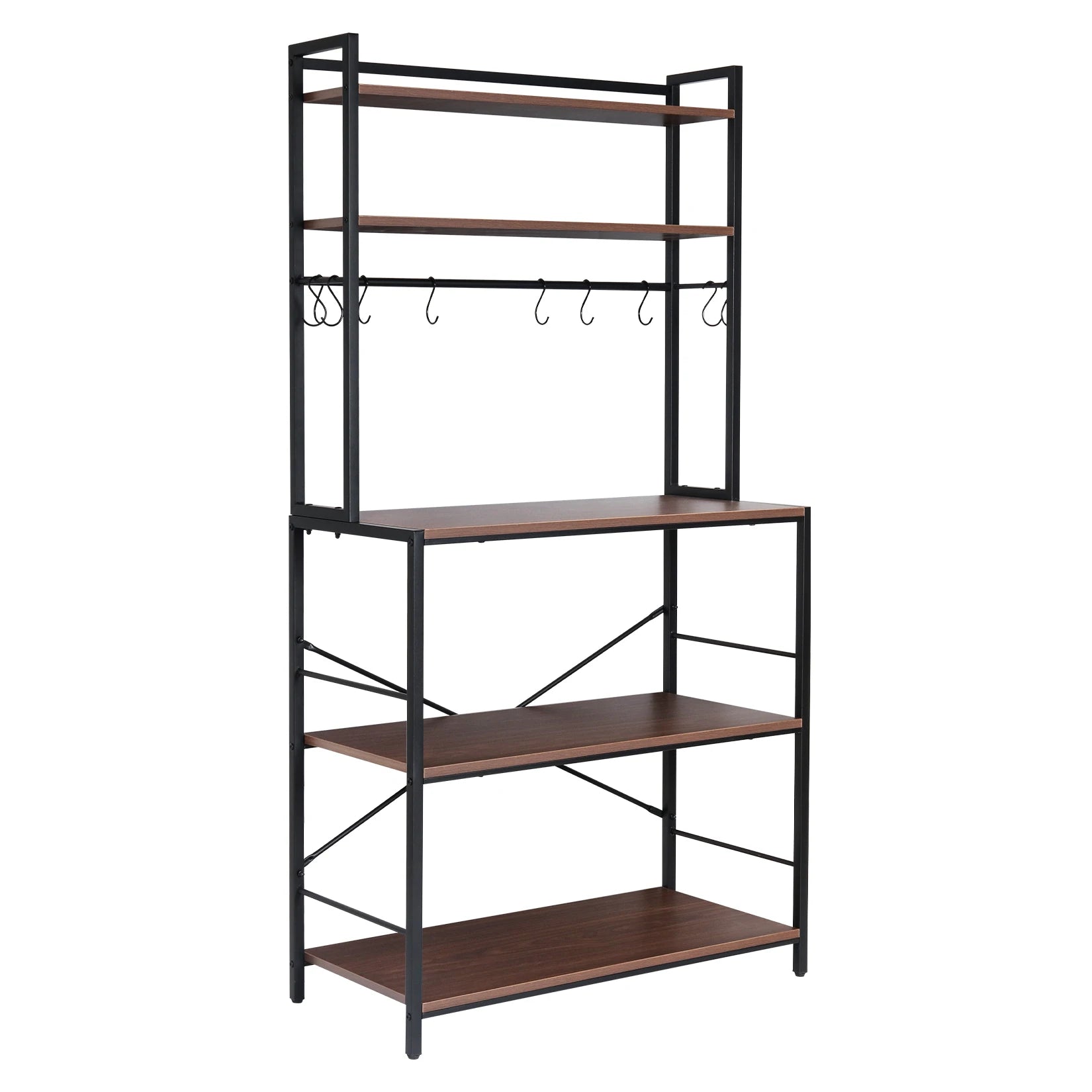 Kitchen Bakers Rack Industrial 5-Tier Microwave Oven Stand