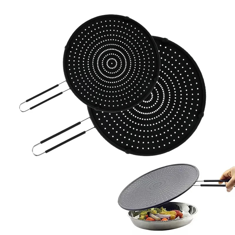 Handle Frying Oil Cooking Cover Kitchen Tools