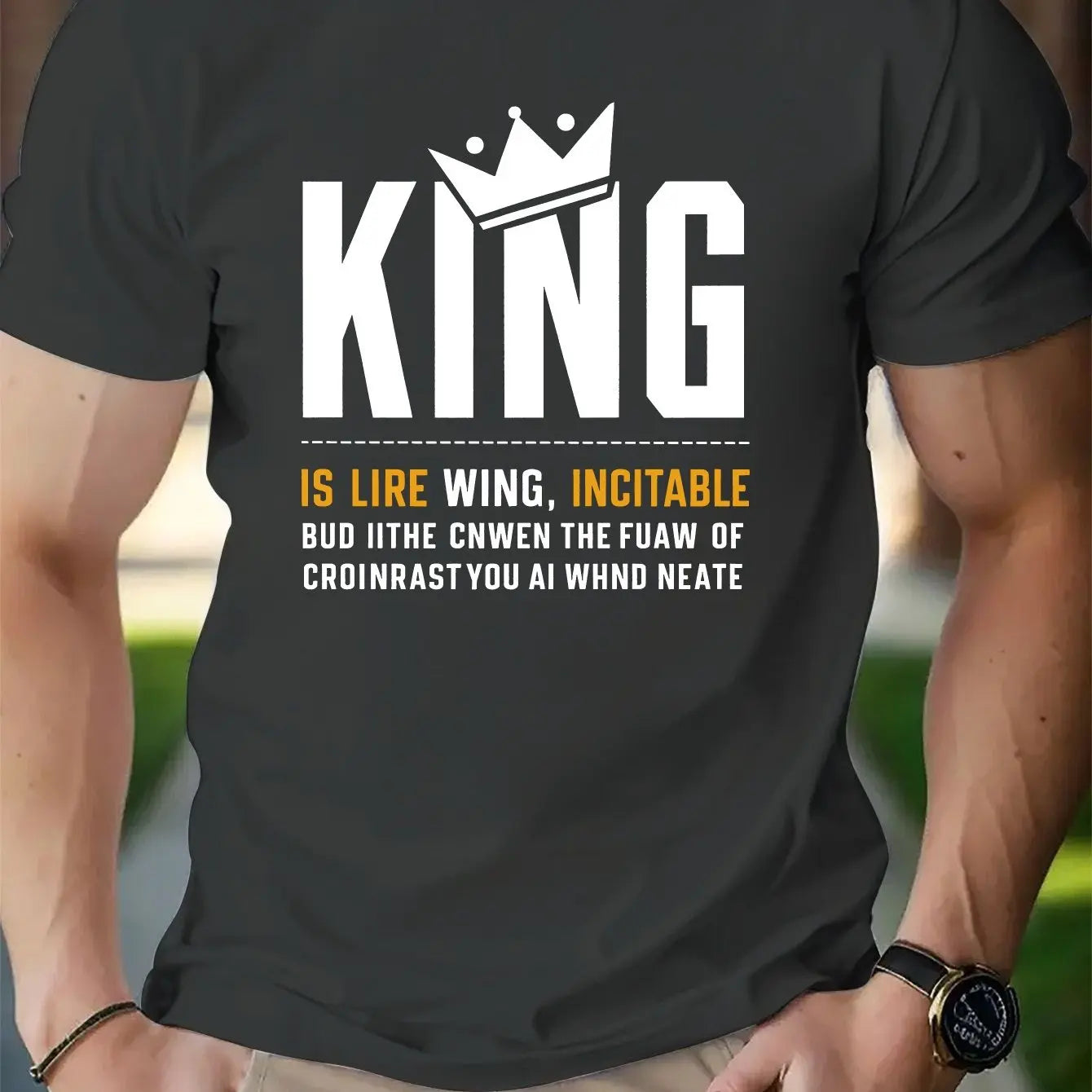 Cotton short-sleeved T-shirt American fashion