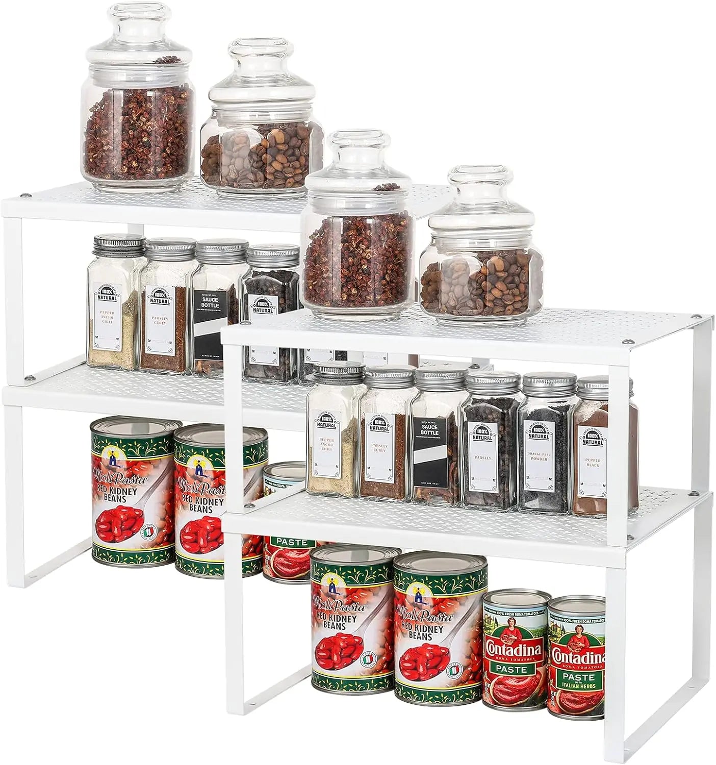 Kitchen cabinet rack storage rack, 4-piece set