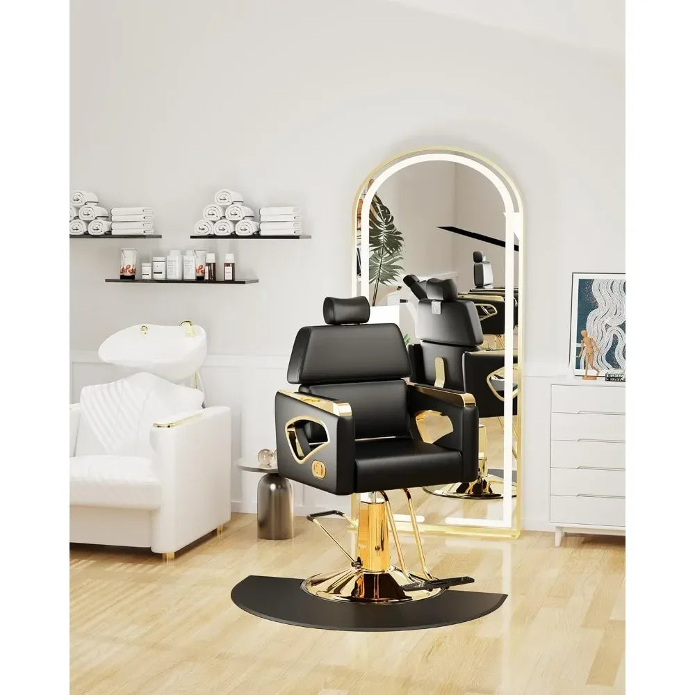 Professional Reclining Salon Chair with Removable Headrest