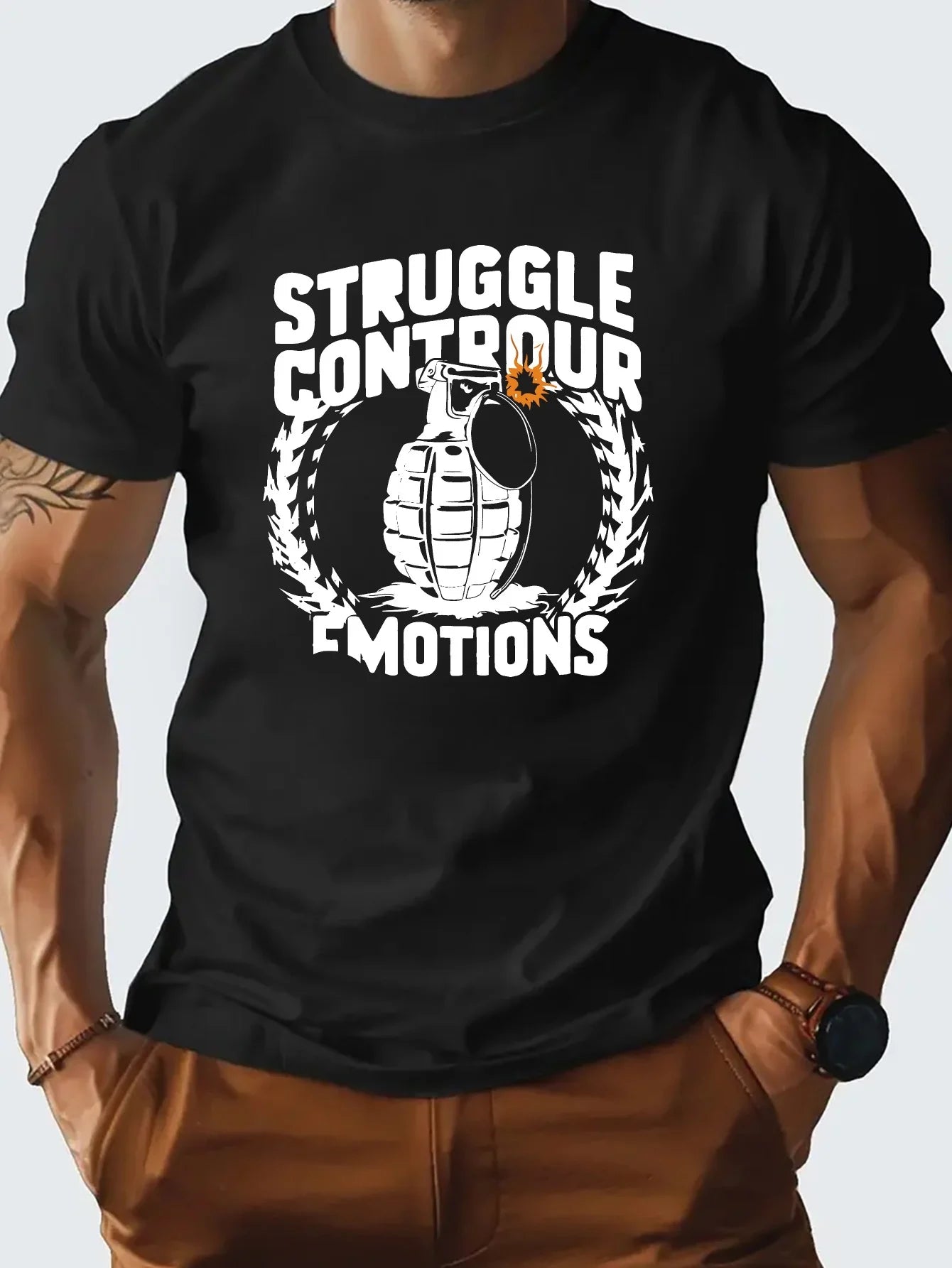 graphic Cotton short-sleeved T-shirt American fashion