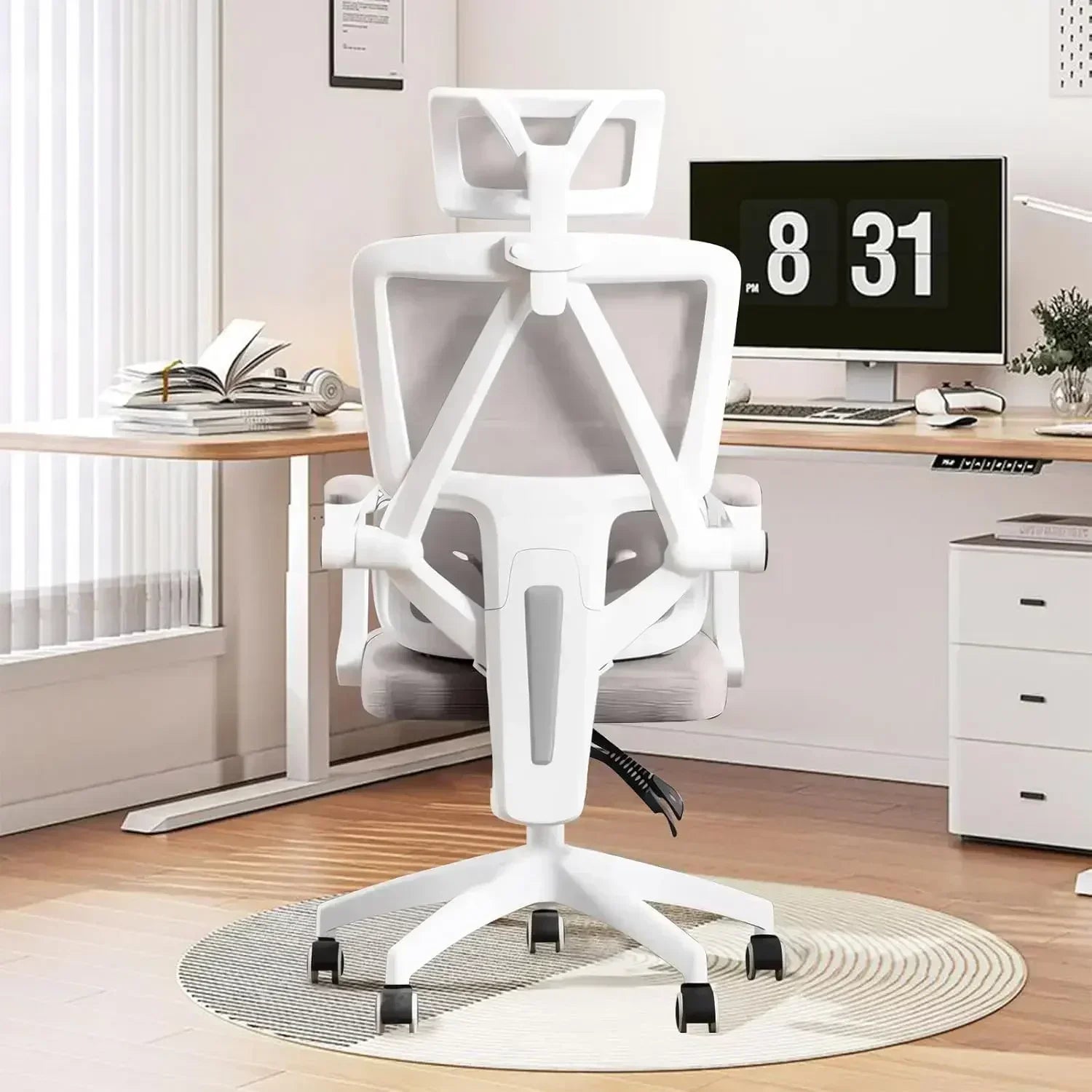 Ergonomic Home Office Chair Work Chairs with Wheels