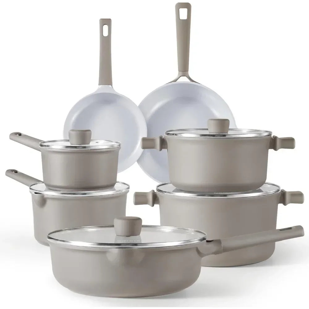 Ceramic Cookware Set 12 Piece