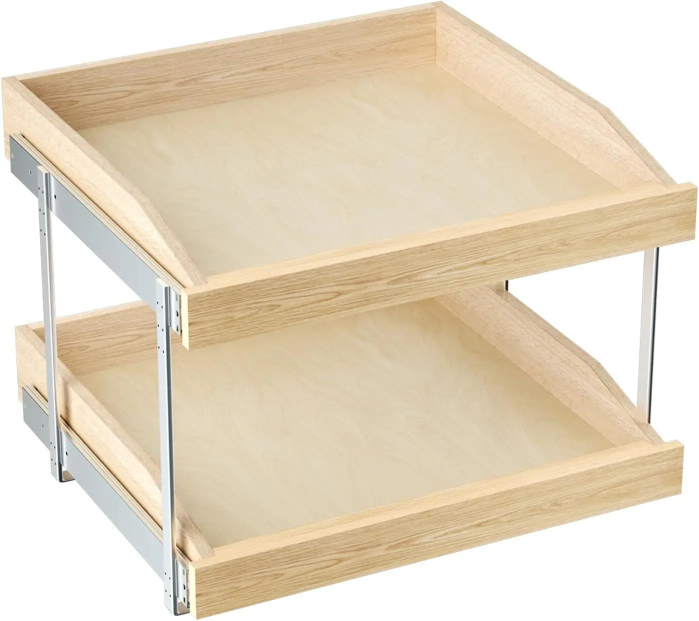 2 Tier Soft Close Pull Slide Out Cabinet Organizer