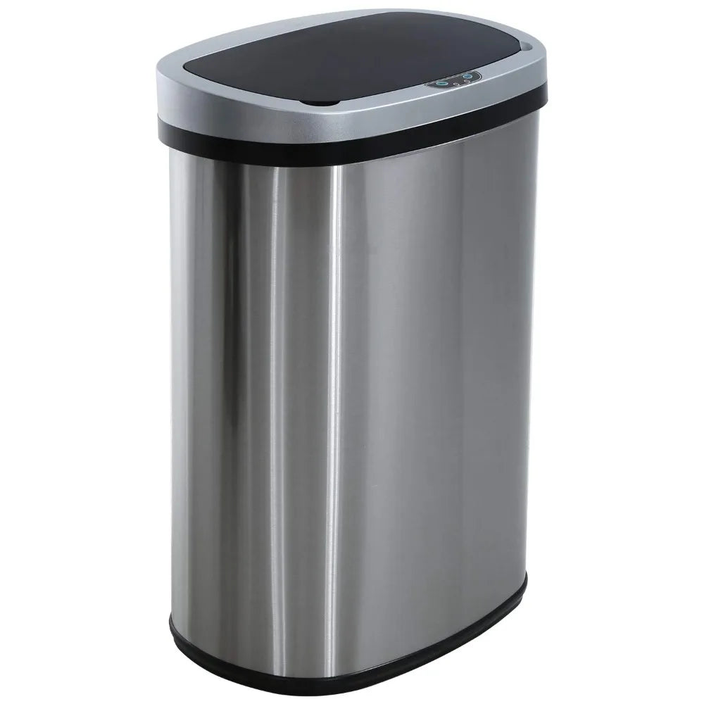 13 Gallon Automatic Metal Garbage Can