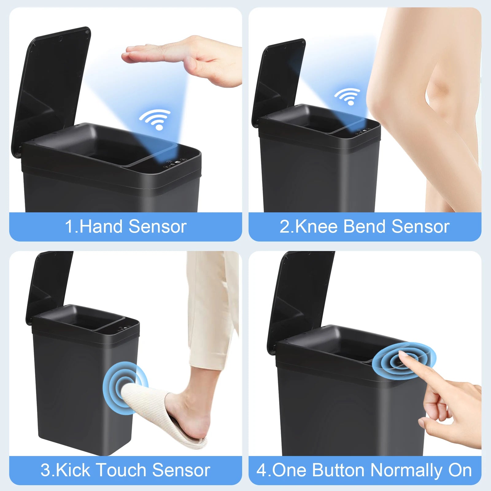 Bathroom Touchless Motion Sensor Garbage Can