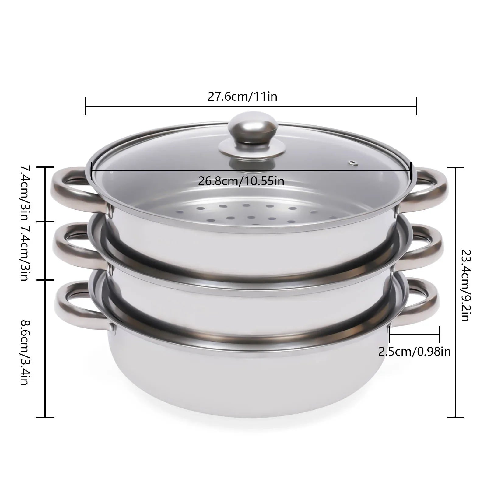 Cooking Pots Stainless Steel Steamer