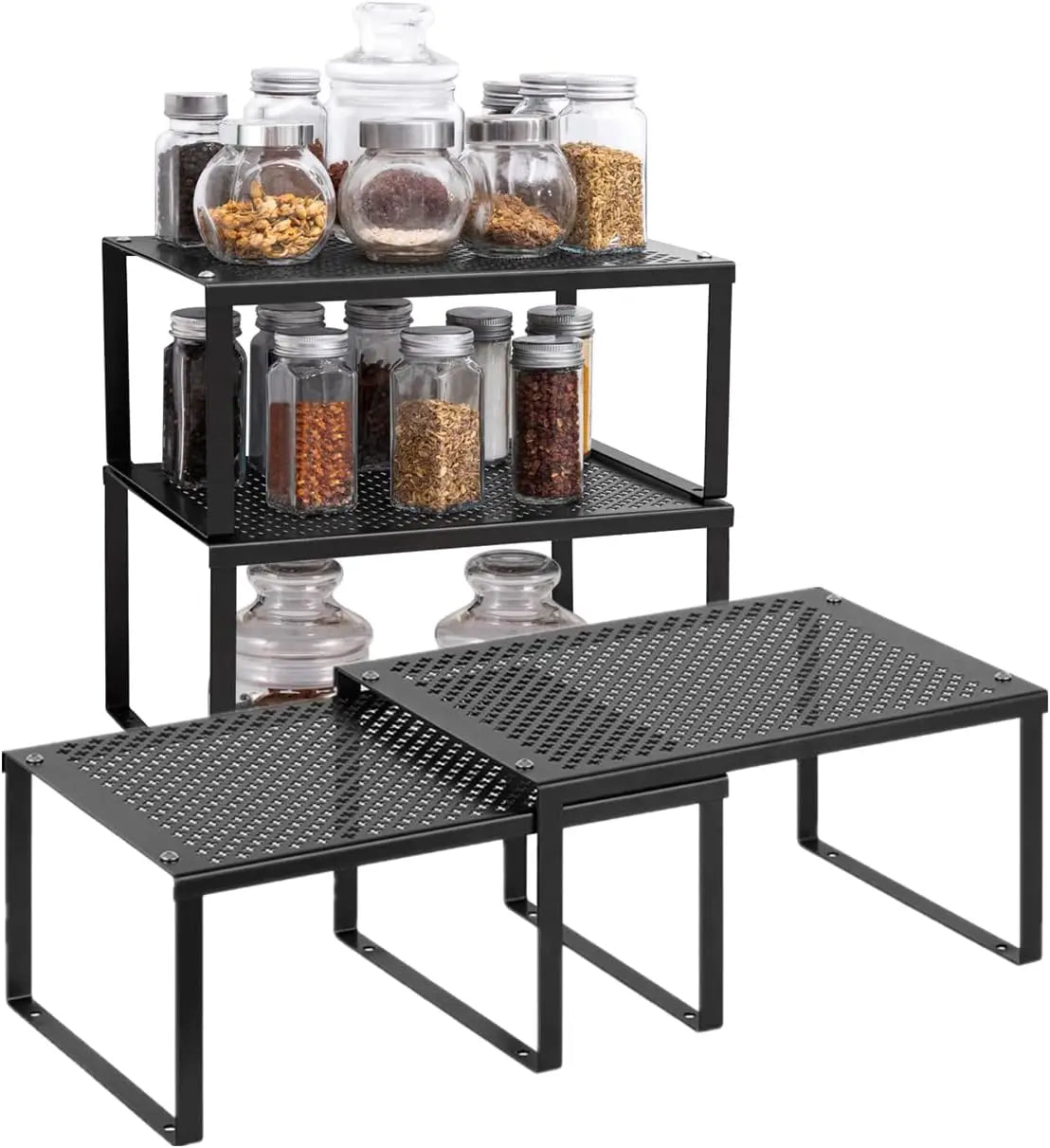 Kitchen cabinet rack storage rack, 4-piece set