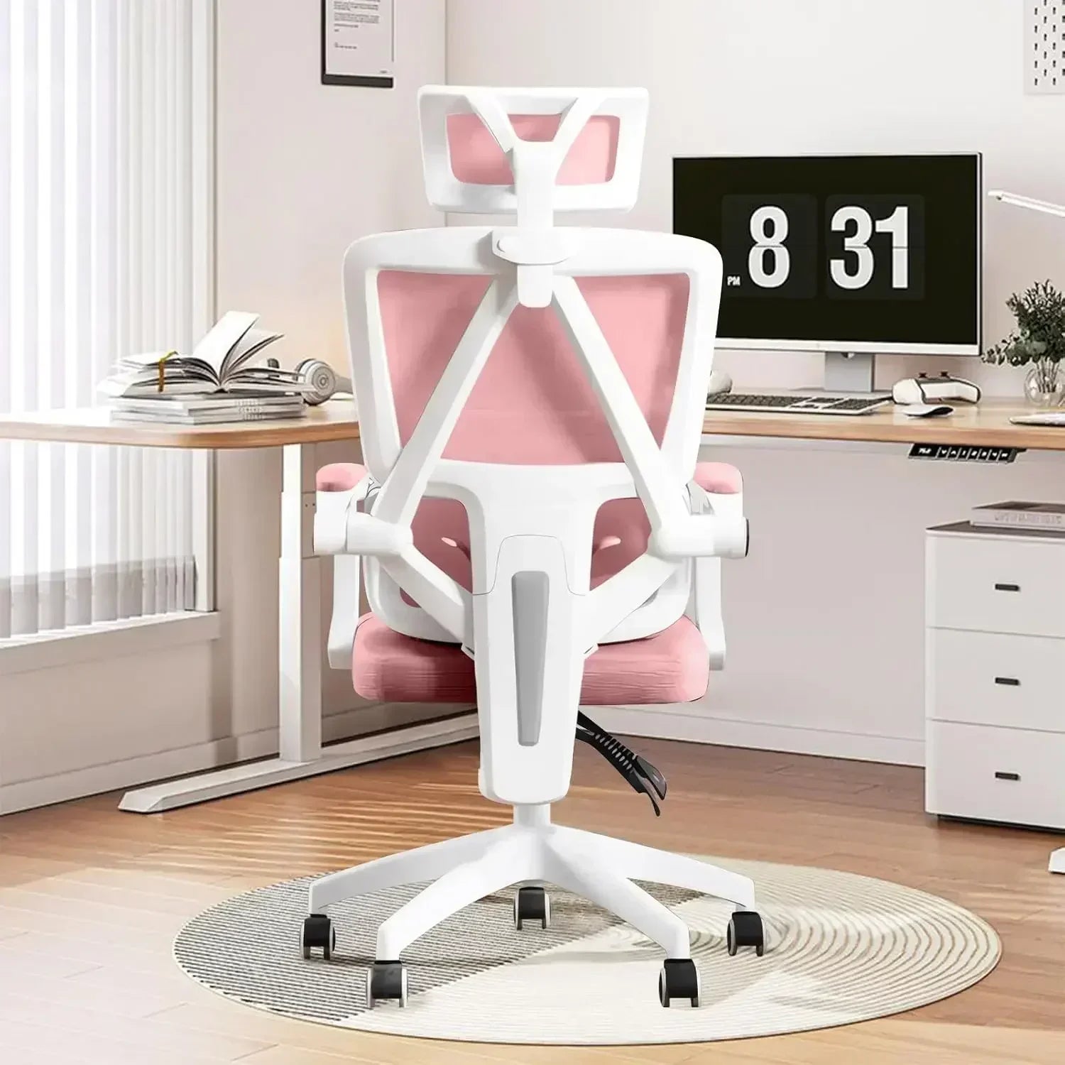 Ergonomic Home Office Chair Work Chairs with Wheels